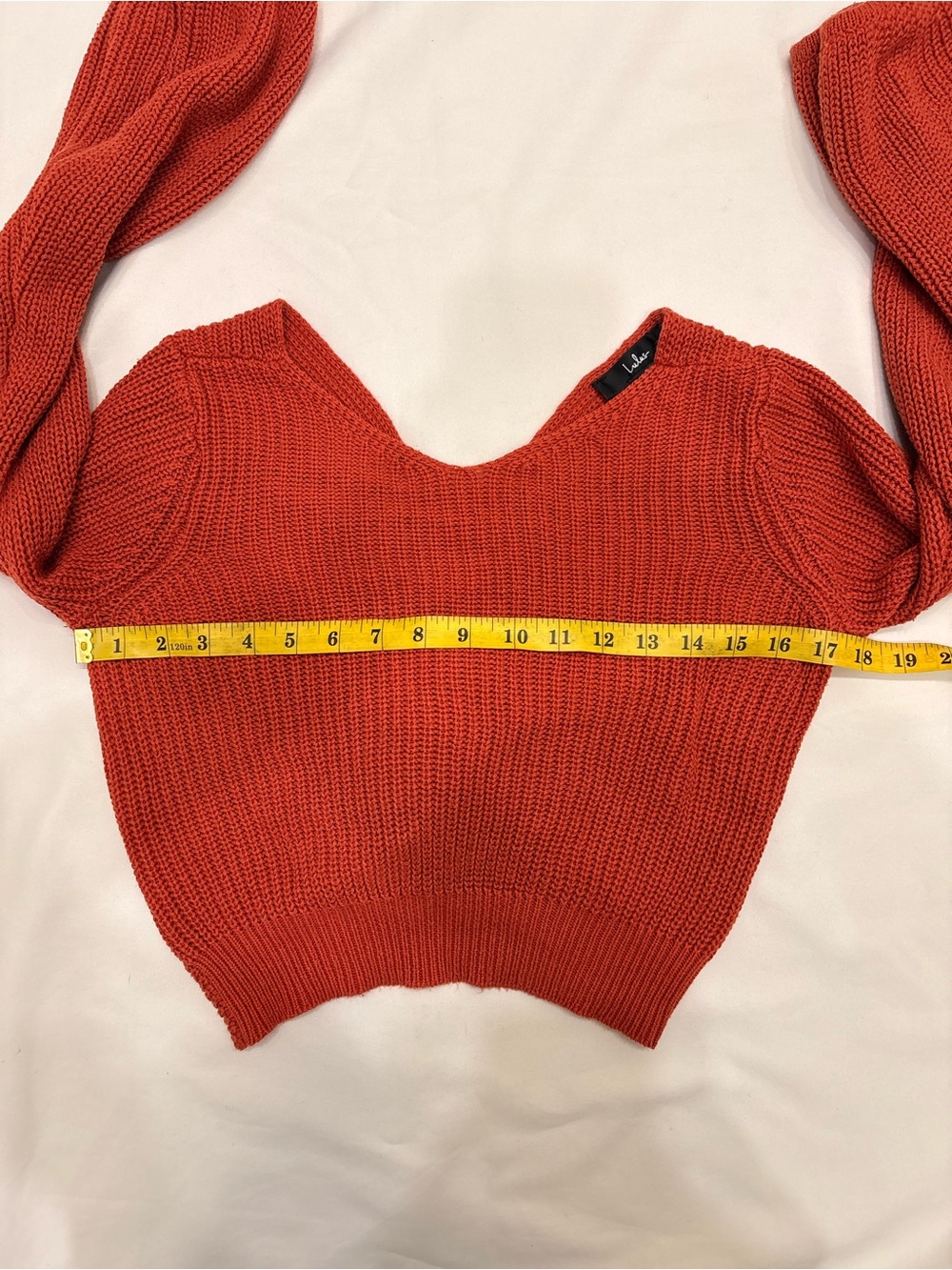 Lulus Let's Get Away Rust Red Knit Twist Back Sweater - Picture 10 of 11
